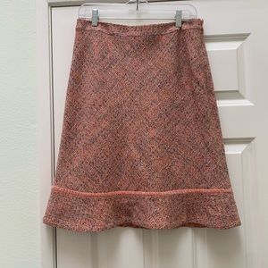 Pink Tweed Gap skirt
